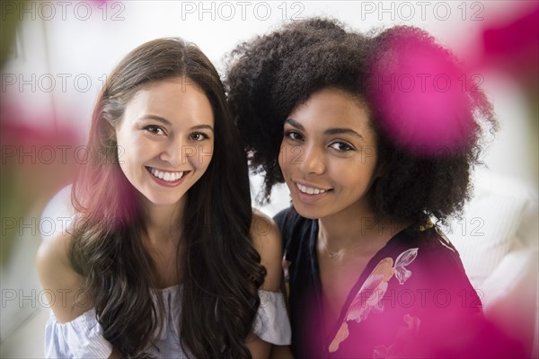 Portrait of smiling women