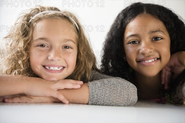 Portrait of smiling girls