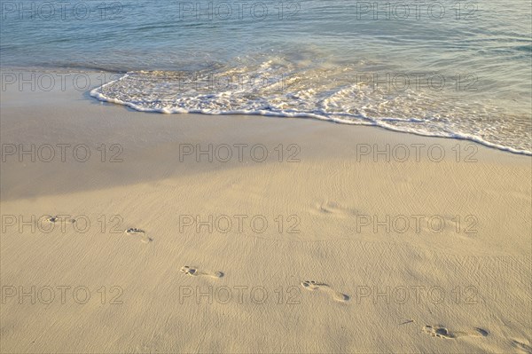 Footprints on beach