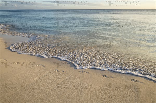 Footprints on beach