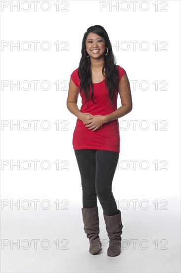 Smiling Cambodian woman