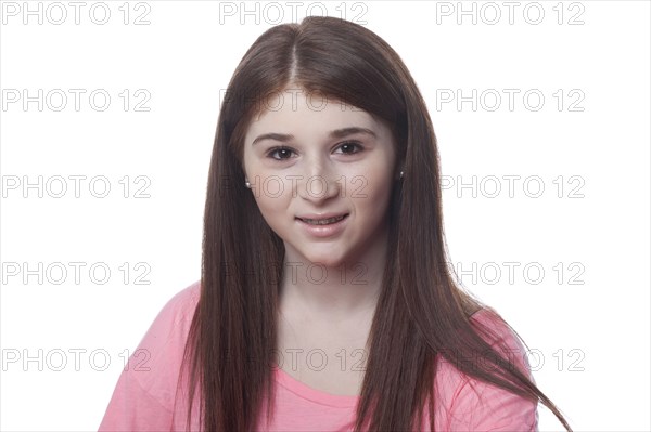 Smiling teenage girl