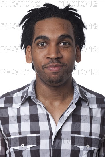 Smiling African American man