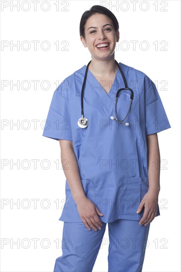 Smiling Caucasian doctor