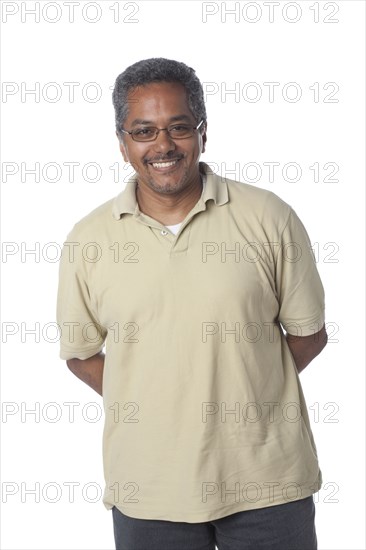 Smiling Hispanic man