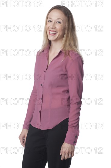 Smiling Caucasian woman