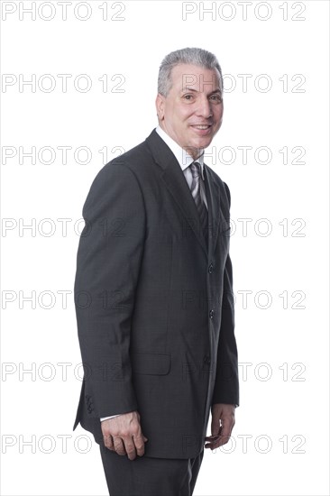 Smiling Caucasian businessman