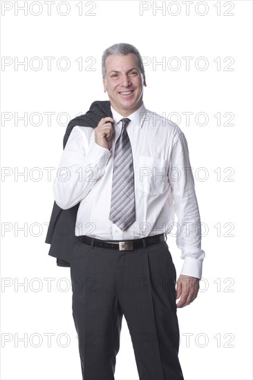 Smiling Caucasian businessman