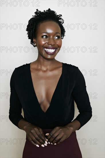 Black woman smiling