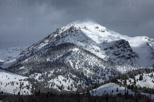 Mountain landscape in winter