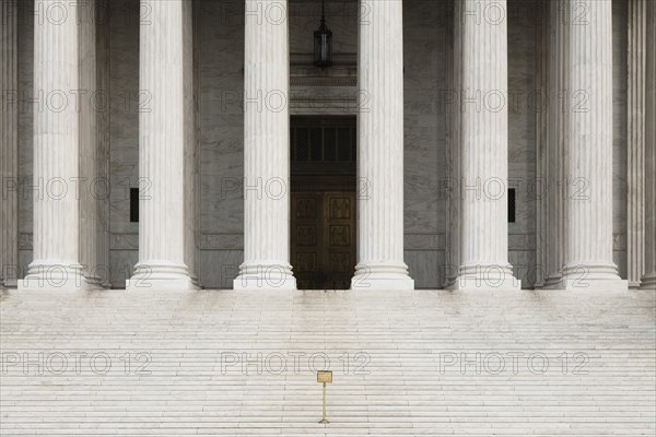 Columns at entrance to US Supreme Court