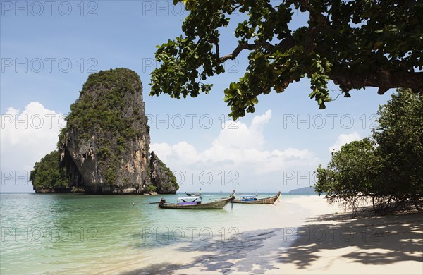 Long tail boats at Railay Beach