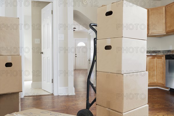 Moving boxes in new house