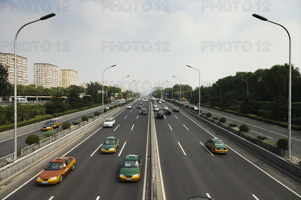 Car traffic on highway