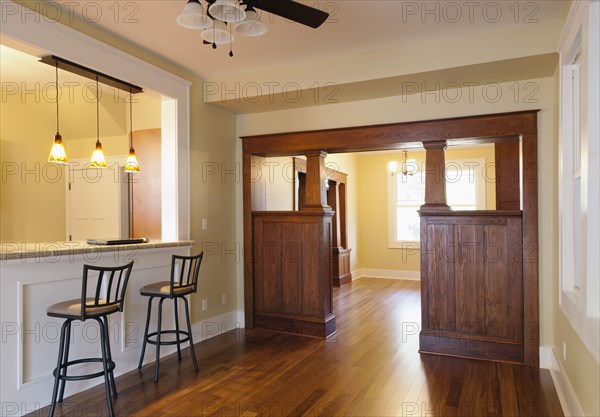 Kitchen area in new house