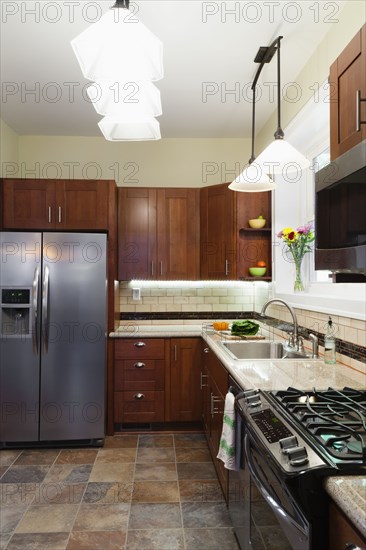 Kitchen area in new house