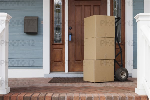 Packages left by door