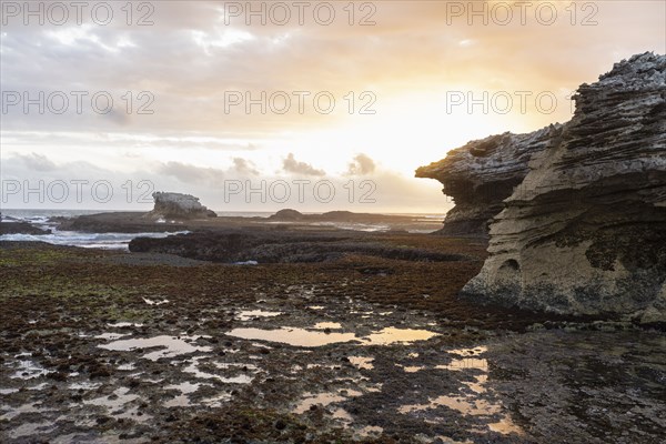 Rock formations and tidal pools