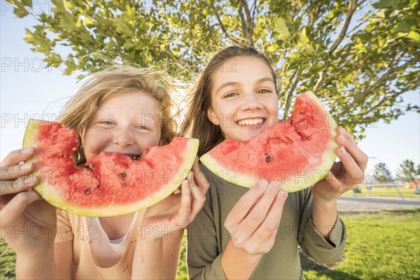 Portrait of smiling girls