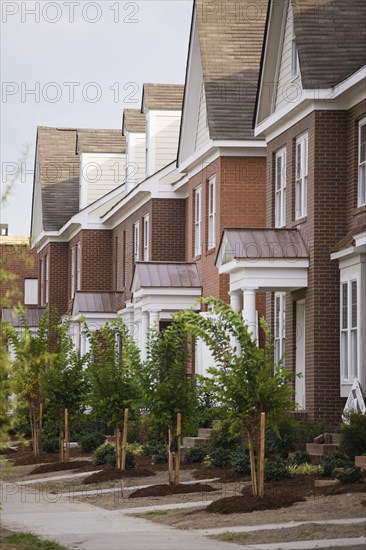 Row of new houses