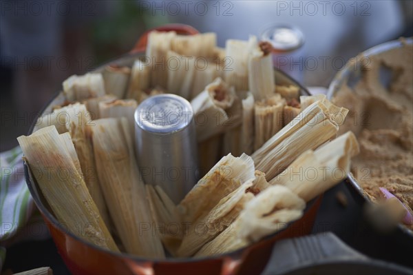 Close up of tamales