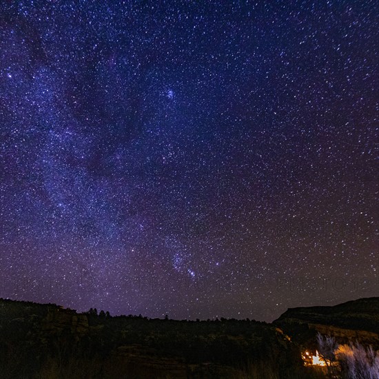 Milky way visible in dark skies