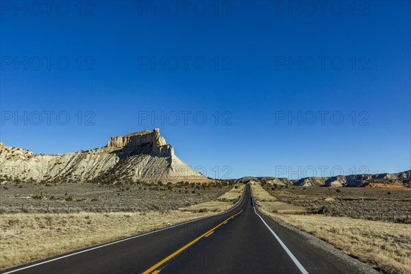 Empty highway in desert
