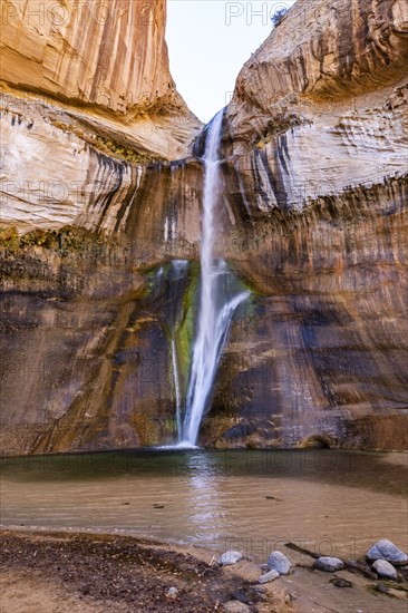 Waterfall in rocky terrain