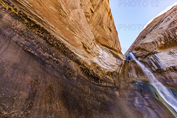 Waterfall in rocky terrain