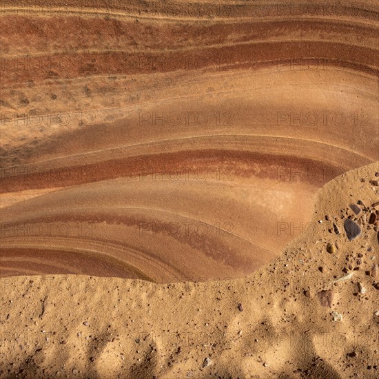 Sandstone texture in slot canyon