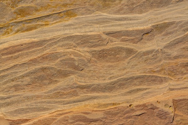 Sandstone texture in slot canyon wall