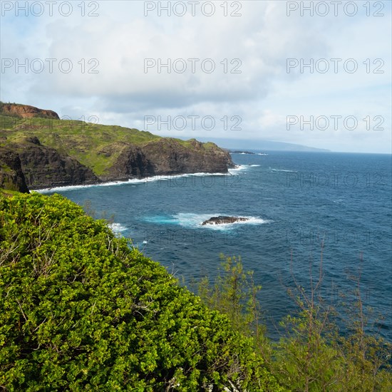 Sea coast seen from Makaluapuna Point