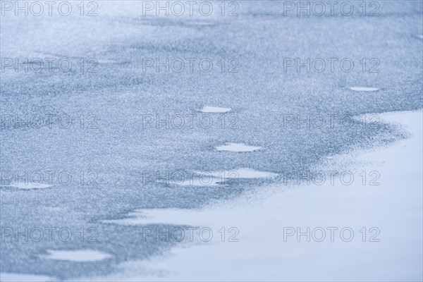 View of frozen river