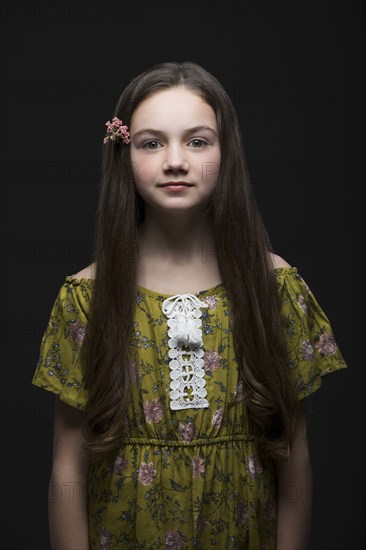 Studio portrait of girl