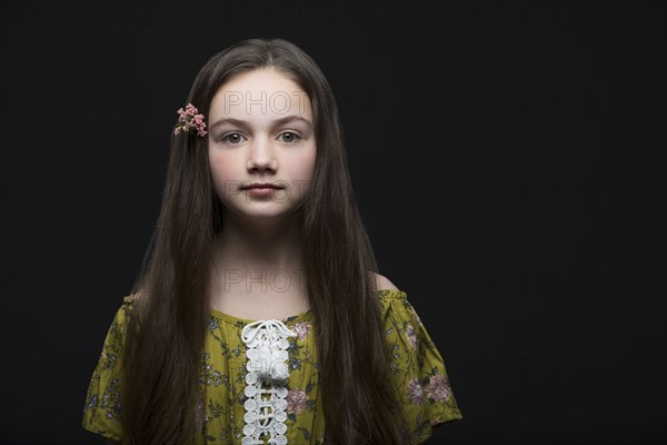 Studio portrait of girl