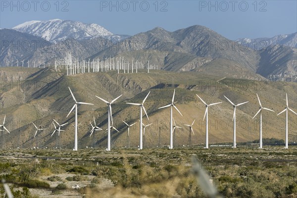 Wind farm in mountains
