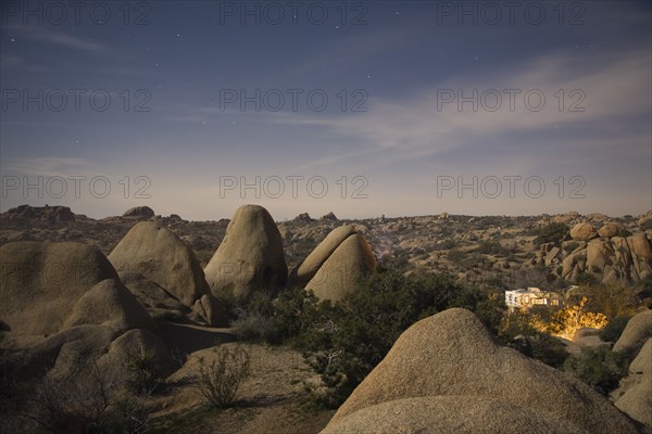 RVs camp in Joshua Tree National Park