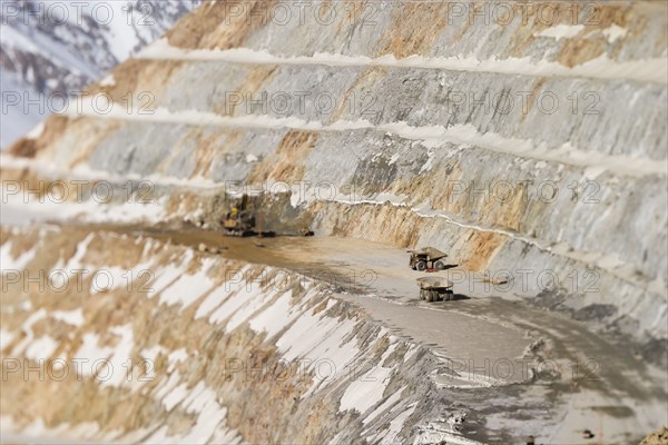 View of stone quarry