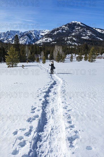 Senior female hiker