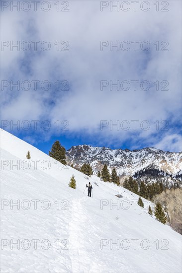 Senior female hiker