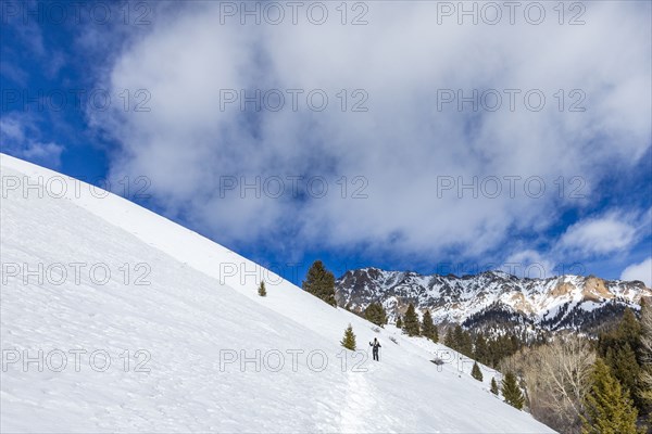 Senior female hiker