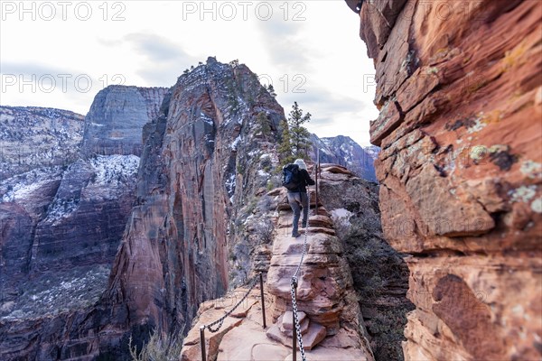 Senior female hiker