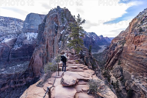 Senior female hiker