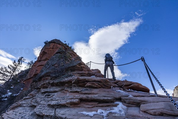 Senior female hiker