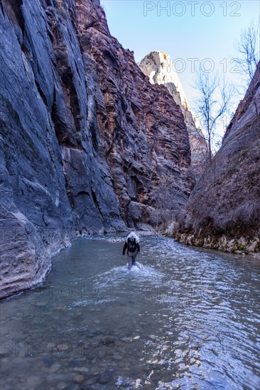 Senior female hiker