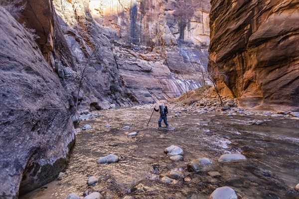 Senior female hiker