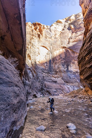 Senior female hiker