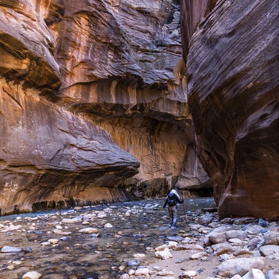 Senior female hiker