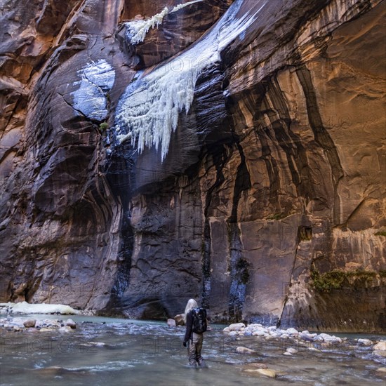 Senior female hiker