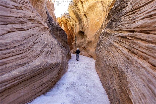 Senior female hiker